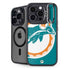NFL Miami Dolphins Retro Logo iPhone 15 Pro Kickstand Case